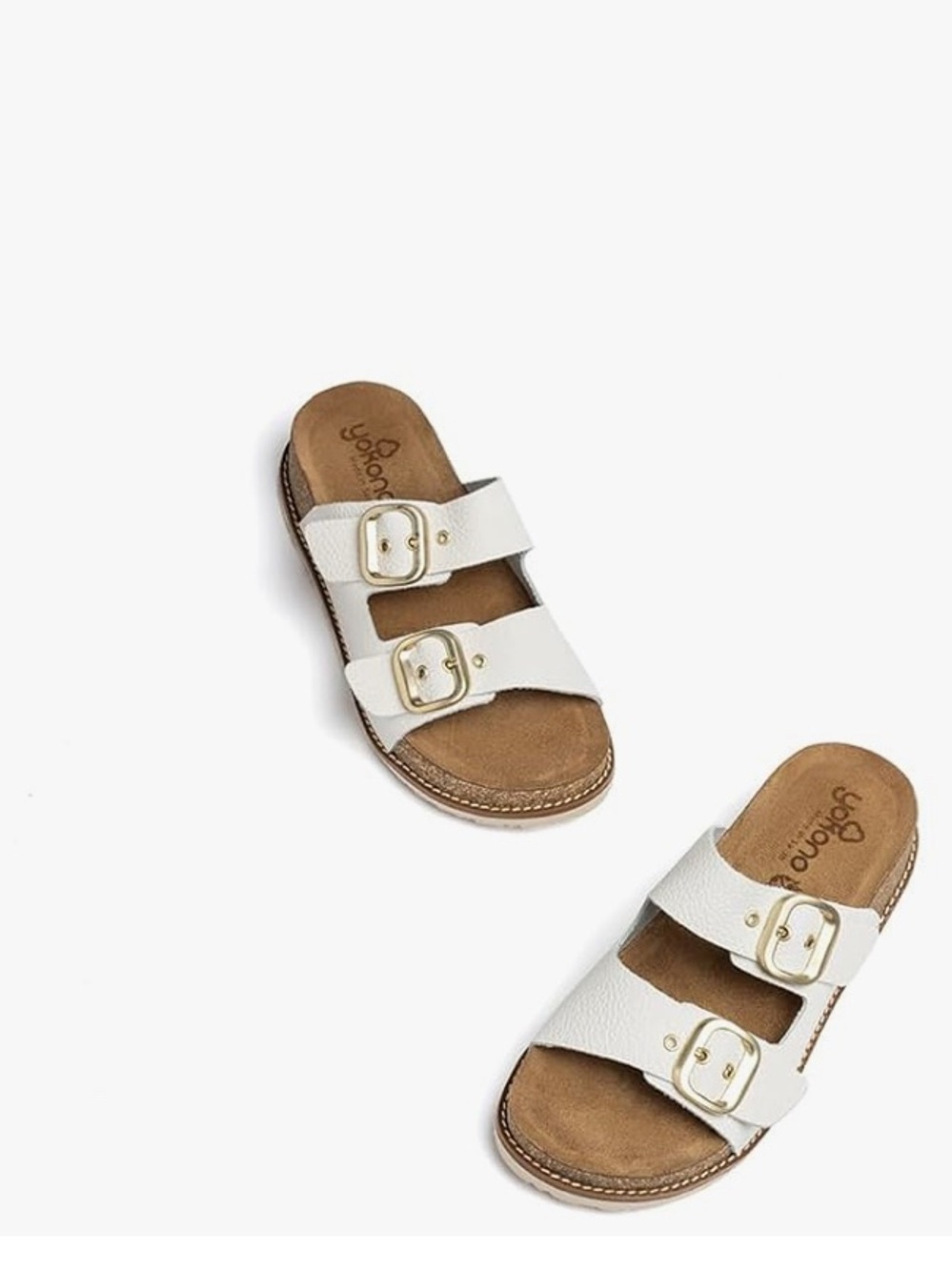 Yokono Platform Sandal in white